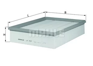 Filtr powietrza Mahle LX 537 - Filtry powietrza - miniaturka - grafika 1