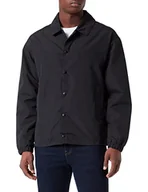 Kurtki męskie - JACK & JONES Męska kurtka JJEROY Coach Jacket, czarna, XXL, czarny - miniaturka - grafika 1