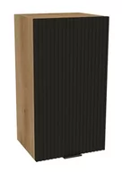 Meble kuchenne - Szafka Wisząca Presto 40X72 Cm Płyta Laminowana Dąb Evoke/Lamela Czarny - miniaturka - grafika 1