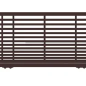 Ogrodzenia - Polbram Brama przesuwna teleskopowa Bali II 6x1,5 m prawa brązowa automat - miniaturka - grafika 1