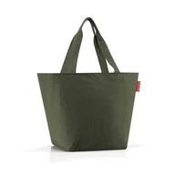 Torby i wózki na zakupy - Torba SHOPPER M, cord dark matcha RZS5057 - miniaturka - grafika 1