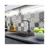 Naklejki na ścianę - Komplet 60 dekoracyjnych naklejek ściennych Ambiance Fernando, 15x15 cm - miniaturka - grafika 1