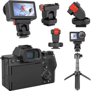 BRDRC UCHWYT ADAPTER DO SZYBKIEGO MONTAŻU DO KAMERY 1/4 CALA REGULOWANY DJI OSMO ACTION 5 PRO / 4 / 3 / 2 - Akcesoria do kamer sportowych - miniaturka - grafika 1