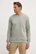 Bluzy męskie - Pepe Jeans bluza MANS CREW męska kolor zielony gładka PM582696 - miniaturka - grafika 1