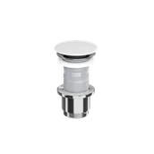 Korki do umywalek - Excellent korek klik-klak umywalkowy, chrom, pokrywa ceramiczna - miniaturka - grafika 1