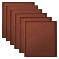 Akcesoria i części AGD - 6 Pack Silikonowe prześcieradła do odwadniania Kompatybilne mięso Warzywa Suszarka do żywności Mat-Good brązowy - miniaturka - grafika 1