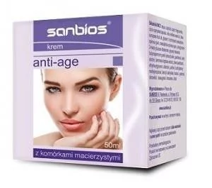 Sanbios krem anti-age z komórkami maierzystymi dzień noc 50ml - Kremy do twarzy - miniaturka - grafika 1