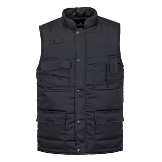 Kamizelki męskie - Portwest portwest S414 shetland Bodywarmer gilet nowa odzież robocza dla mężczyzn Warm ubranie, czarny S414BKRS - grafika 1