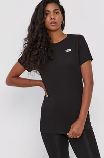 The North Face T-shirt bawełniany kolor czarny - Koszulki sportowe damskie - miniaturka - grafika 1