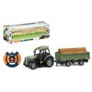 Zabawki zdalnie sterowane - Traktor RC z przyczepą i drewnem Nowa - miniaturka - grafika 1