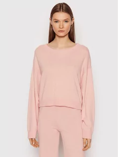 Swetry damskie - Juicy Couture Sweter JCKA221002 Różowy Relaxed Fit - grafika 1