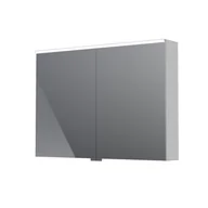 Szafki łazienkowe - Szafka łazienkowa wisząca z lustrem Oristo Geo 100 cm chrom połysk KI01-SGL2D-100-99 - miniaturka - grafika 1