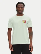 Koszulki męskie - Volcom T-Shirt Tooflow A3512551 Zielony Classic Fit - miniaturka - grafika 1