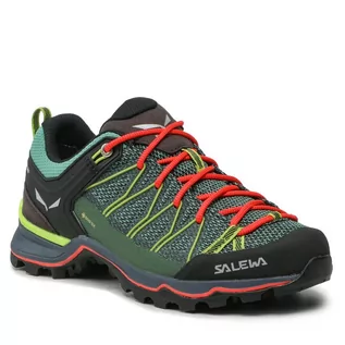 Buty trekkingowe damskie - Trekkingi Salewa Ws Mtn Trainer Lite Gtx GORE-TEX 61362 Feld Green/Fluo Coral 5585 - grafika 1