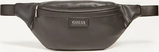 Guess, Kidney, Textile Fanny Pack, Trouse Pouche, Black, 21/30 x 15 x 7.5 cm, For Men For Men