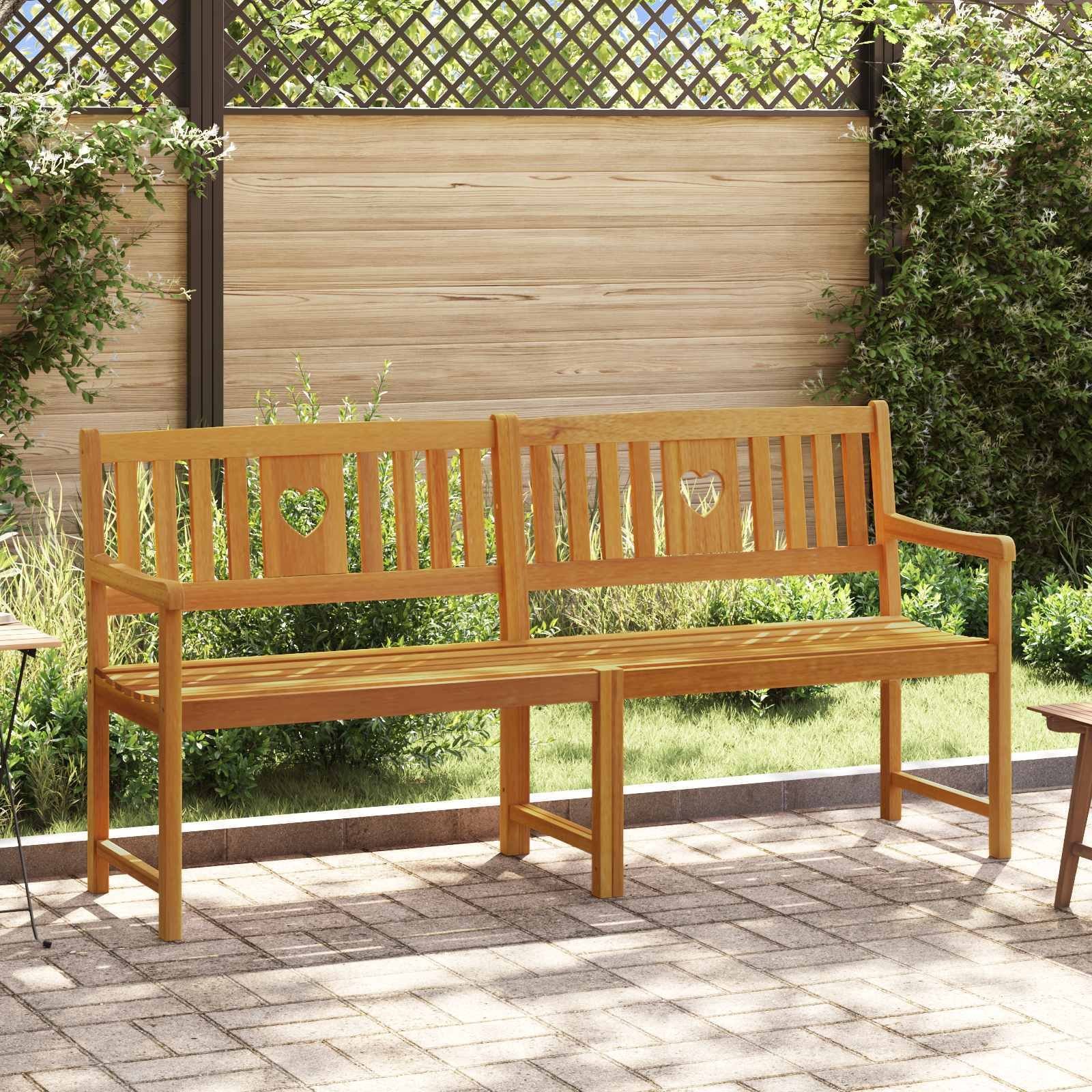 vidaXL Ławka ogrodowa naturalny 180 x 55,5 x 90 cm Lite Drewno Akacji