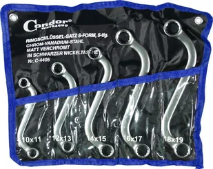 Condor Werkzeug Klucze oczkowe typu S 10-19 mm, 5 szt. C.4405 - Klucze i nasadki - miniaturka - grafika 1