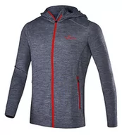 Kurtki męskie - Black Crevice Męska kurtka z kapturem z merynosów, wysokiej jakości kurtka z merynosów, z 70% wełny merynosów i 30% PES, regulująca temperaturę bluza z kapturem z merynosów, sweter z merynosów, bez - miniaturka - grafika 1