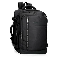 Torby na laptopy - Movom Buster Plecak na laptopa 15,6" Czarny 25x40x17 cms Poliester ze skórą syntetyczną 17L, czarny, Plecak kabinowy na laptopa - miniaturka - grafika 1
