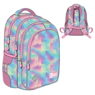 Plecaki szkolne i tornistry - St. Right Plecak Szkolny Młodzieżowy Duży Czterokomorowy Pastel Pixels - miniaturka - grafika 1