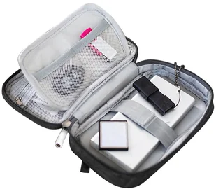 Organizer podróżny na kable i ładowarki czarny - Torby na laptopy - miniaturka - grafika 4