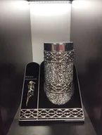 Lampiony i znicze - Znicz Lampion Witraż AKRYL - SREBRNY - miniaturka - grafika 1