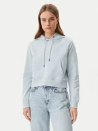 Bluzy damskie - Guess Jeans Bluza W5GQ22 K68I4 Błękitny Regular Fit - miniaturka - grafika 1