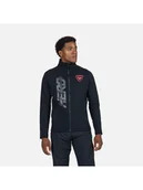 Bluzy męskie - Bluza midlayer męska Rossignol New Hero Classique Clim czarny M - miniaturka - grafika 1
