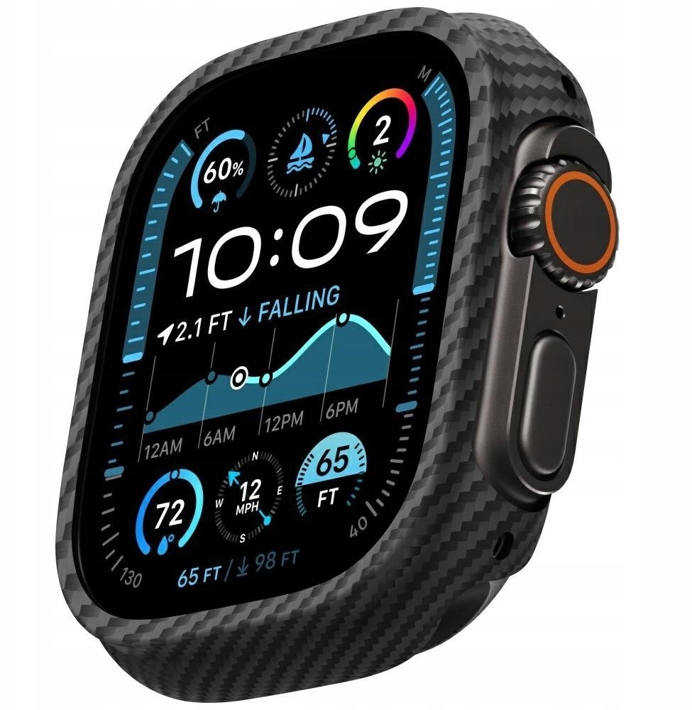 Pitaka Etui PITAKA Air Case do Apple Watch Ultra 1/2/3 49 mm czarno-szary