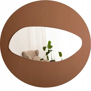 Lustro plama nieregularne do salonu pokoju łazienki nowoczesne 80x37cm - Lustra - miniaturka - grafika 1