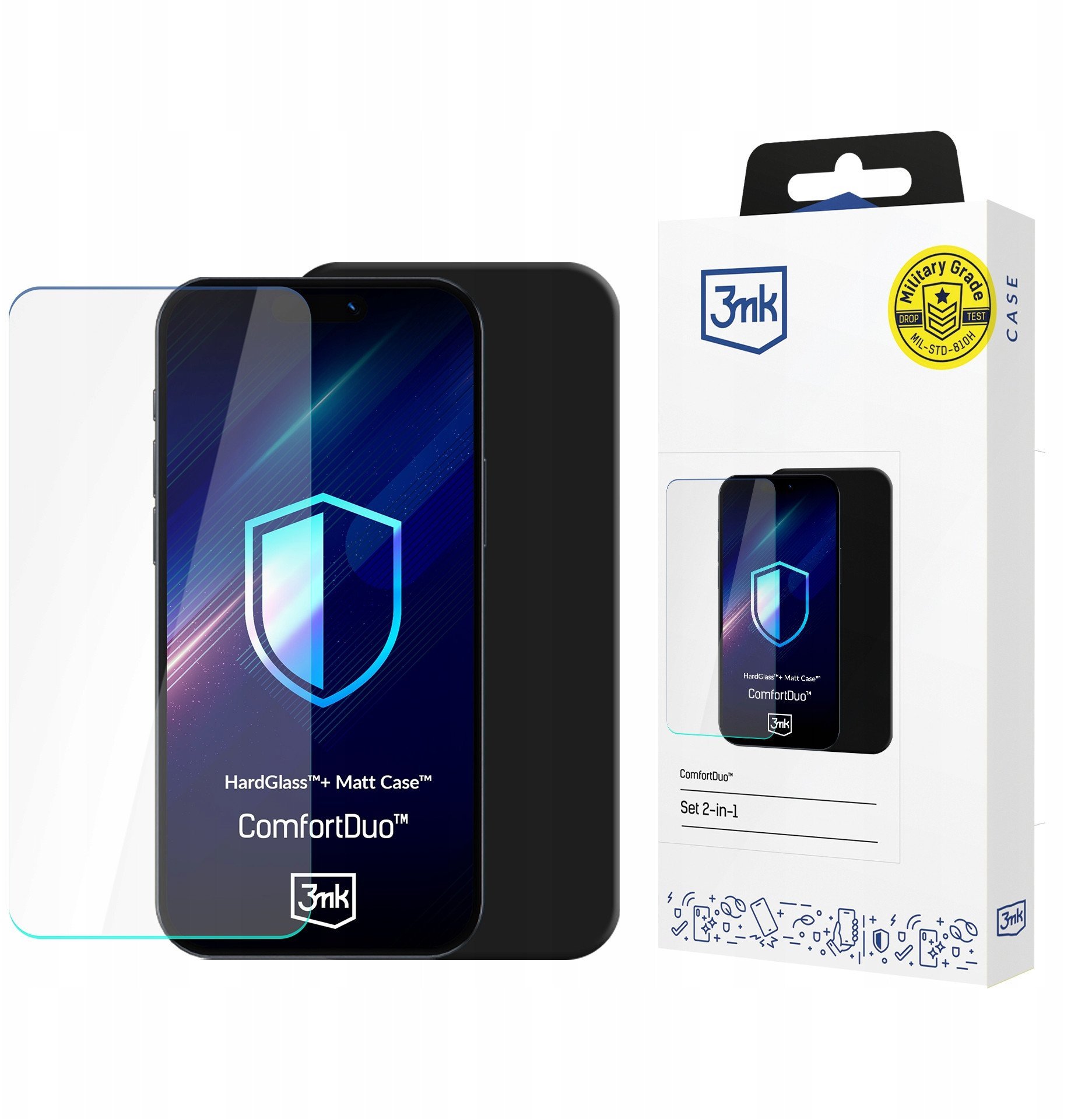 Samsung Galaxy A26 5G - 3mk ComfortDuo Matt Black