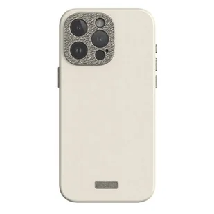 Moshi Napa MagSafe - Skórzane etui iPhone 15 Pro (Eggnog White) - Pozostałe akcesoria do telefonów - miniaturka - grafika 1