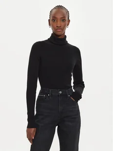Calvin Klein Jeans Golf J20J224225 Czarny Regular Fit - Swetry damskie - miniaturka - grafika 1