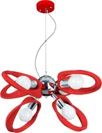Lampy sufitowe - Lampa wisząca Lumes Młodzieżowy żyrandol E193-Emmi - czerwony - miniaturka - grafika 1