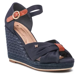 Wrangler Sandały Raval Cross WL21681A Navy 016 - Sandały damskie - miniaturka - grafika 1
