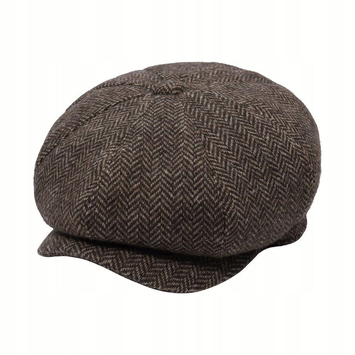 Kaszkiet WEŁNA Peaky Blinders SHELBY czapka Elegancki jodełka 56-59 cm L/XL