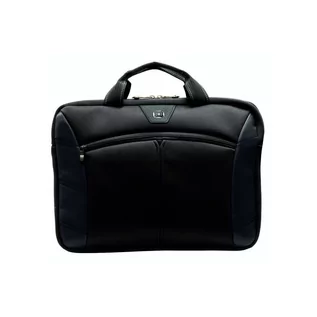 Teczki i aktówki - WENGER Sherpa torba na laptopa do zawieszenia, notebook do 16 cali, aktówka, 8 l, dla kobiet i mężczyzn, do biura, na uczelnię, podróż, czarna, 600653, czarny, 16.0, aktówka - grafika 1