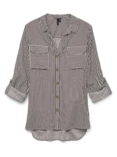 Vero Moda Koszula w kolorze czarno-białym - Koszule damskie - miniaturka - grafika 1