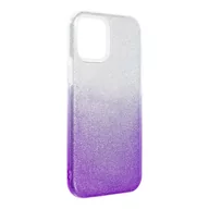 Etui i futerały do telefonów - Forcell Futerał SHINING do IPHONE 12 / 12 PRO transparent/fiolet - miniaturka - grafika 1