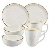 Inne naczynia kuchenne - Zestaw śniadaniowy dla 2 osób porcelanowy AMMOS - miniaturka - grafika 1