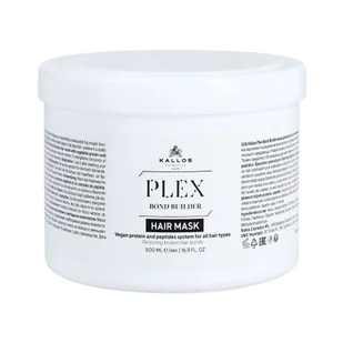 KALLOS PLEX BOND BUILDER Maska do włosów z białkiem roślinnym i kompleksem peptydów 500ml - Maski do włosów - miniaturka - grafika 1