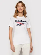 Koszulki sportowe damskie - Reebok T-Shirt HG5254 Biały Regular Fit - miniaturka - grafika 1