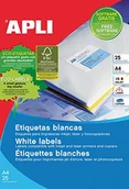 Etykiety do drukarek - Apli Papier 1215 Etykiety samoprzylepne 210x297 25H - miniaturka - grafika 1