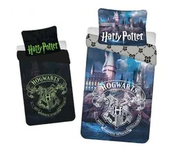 Jerry Fabrics Pościel świecąca w ciemności 140x200 Harry Potter 1748 bawełniana poszewka 70x90 - Pościel dla dzieci - miniaturka - grafika 1