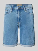 Spodenki męskie - Szorty jeansowe o kroju skinny fit z 5 kieszeniami model ‘TWISTER’ - miniaturka - grafika 1