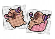 Zabawki kreatywne - Diamentowa mozaika na magnes - Kapibara 2 9x9cm - miniaturka - grafika 1