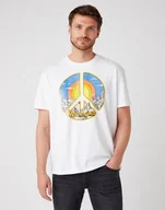 Koszulki męskie - T-SHIRT MĘSKI WRANGLER SS CAR TEE WHITE W7APGF989 112131357 - Wrangler - miniaturka - grafika 1