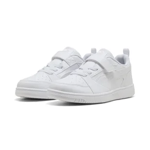 Dziecięce sneakersy PUMA Rebound V6 Lo PUMA White Cool Light Gray - Odzież sportowa dziecięca - miniaturka - grafika 1