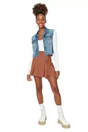 Spódnice - Trendyol Damska spódnica damska mini liniowa, brązowa, 40, Brązowy, 66 - miniaturka - grafika 1