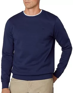 Hackett London Męska bluza z dzianiny, Niebieski (granatowy), XXL - Bluzy męskie - miniaturka - grafika 1
